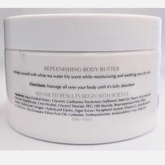 Dermalactives WHITE TEA & WATER LILY Body Butter 9.52 oz Full Size ~ New! ❤️ - Picture 2 of 2